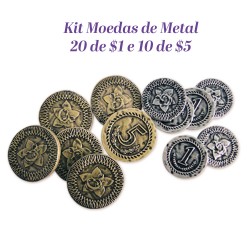 GRASSE - KIT MOEDAS DE METAL