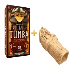 TUTAN TUMBA - JOGO BASE + SARCÓFAGO 3D (ACESSÓRIO ROLADOR DE DADOS)