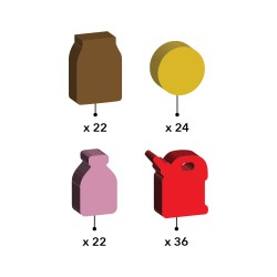 DOGS BOARDGAME - KIT MEEPLES (104)