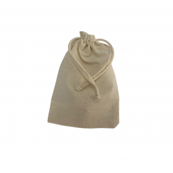 SACO DE ALGODÃO CRU - 10x14 cm