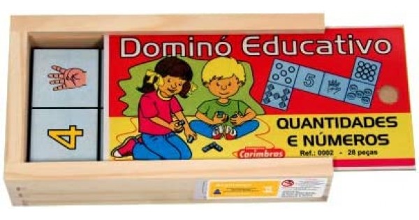 Jogo Educativo de Matemática Dominó de Quantidade e Números em