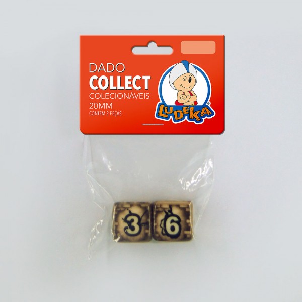 KIT DADOS - 6 LADOS - COLLECT - DEMOLIDOR - 20x20x20 mm - C/2 UNIDADES - (SOLAPA)