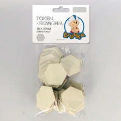 KIT LINHA BRANCA - TILE HEXAGONAL - 30X35 mm - C/30 UNIDADES (SOLAPA)