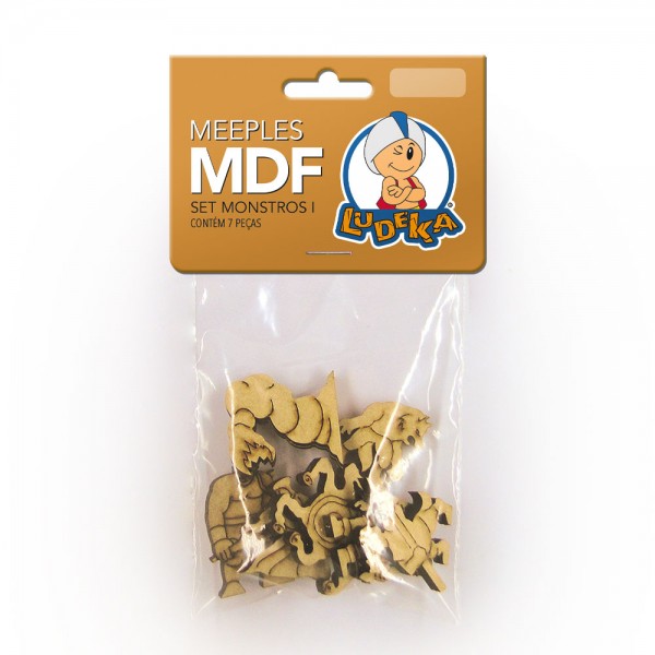 KIT MEEPLES - MDF - SET MONSTROS I - C/7 UNIDADES