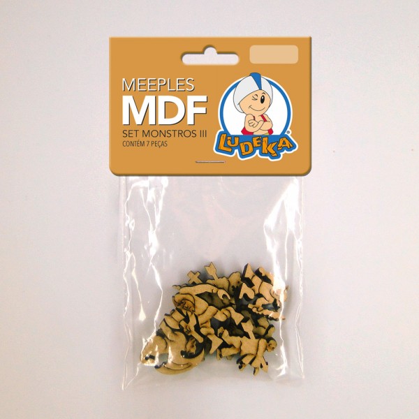 KIT MEEPLES - MDF - SET MONSTROS III - C/7 UNIDADES