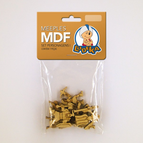 KIT MEEPLES - MDF - SET PERSONAGENS I - C/7 UNIDADES