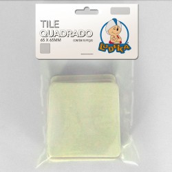 KIT LINHA BRANCA - TILE QUADRADO - 65X65 mm - C/10 UNIDADES (SOLAPA)