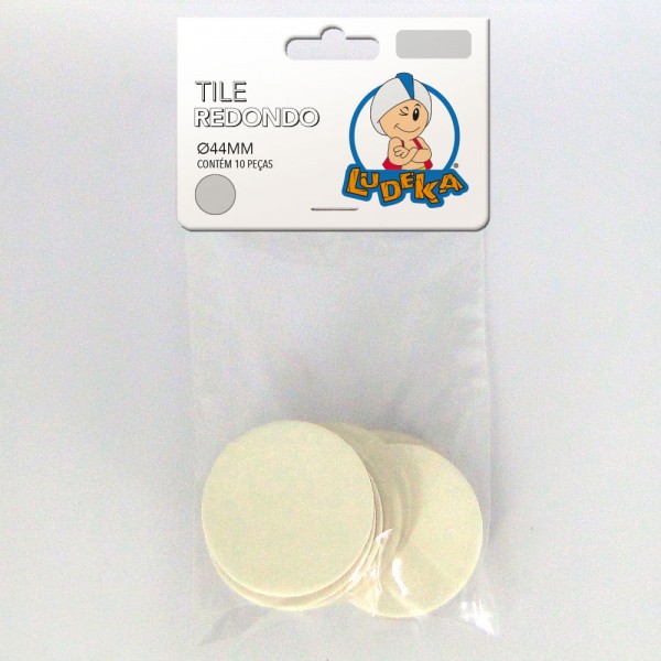 KIT LINHA BRANCA - TOKEN REDONDO - Ø44 mm - C/10 UNIDADES - (SOLAPA)