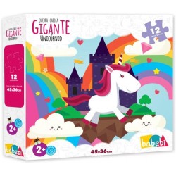 QUEBRA CABEÇA INFANTIL GIGANTE EDUCATIVO - UNICÓRNIO