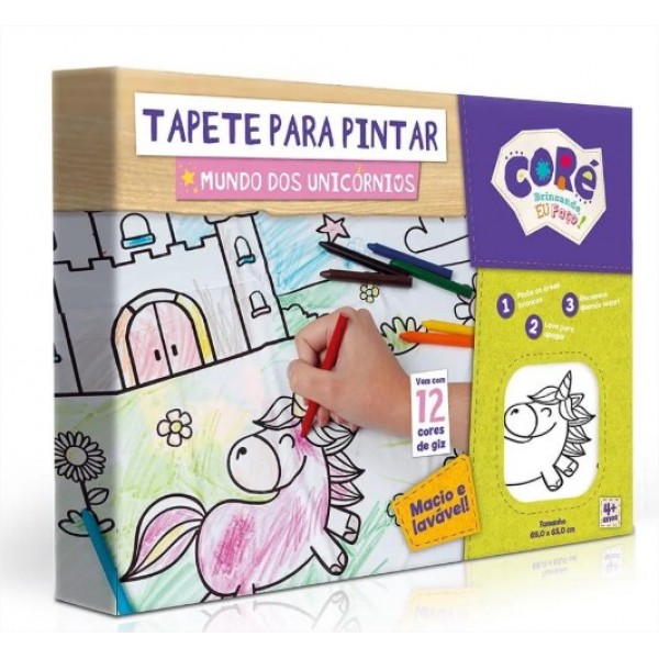 TAPETE PARA PINTAR UNICORNIO 