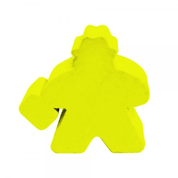 MEEPLE TRABALHADOR  AMARELO -12X10X9 MM