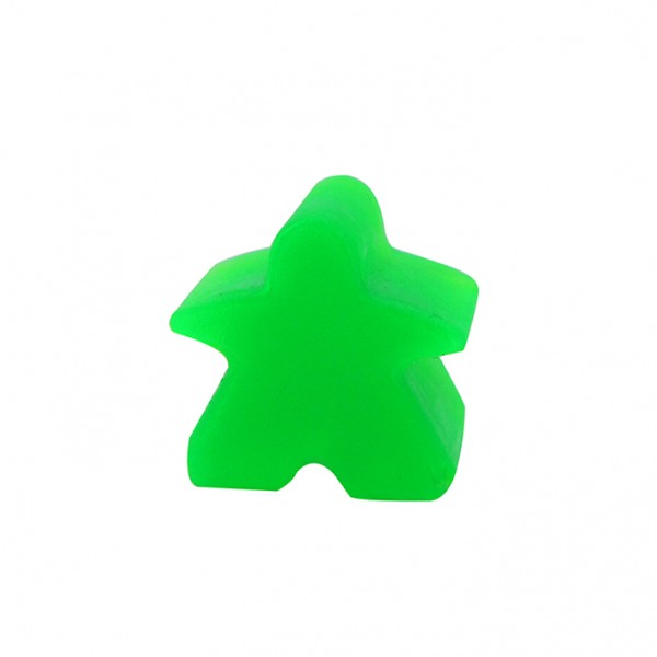 MEEPLE HOMENZINHO PLÁSTICO TRANSPARENTE - VERDE CLARO 15x15x9 mm