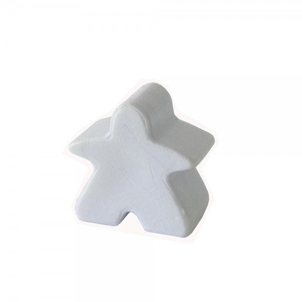 MEEPLE HOMENZINHO PLÁSTICO FECHADO BRANCO - 15x15x9 mm