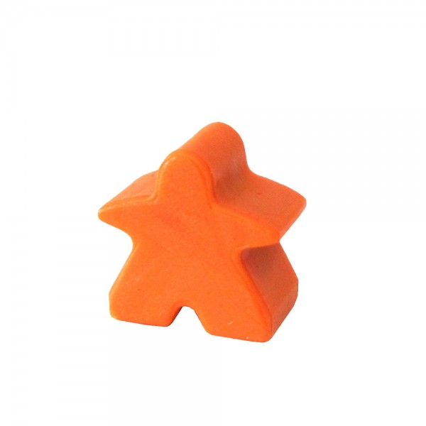 MEEPLE HOMENZINHO PLÁSTICO FECHADO LARANJA - 15x15x9 mm