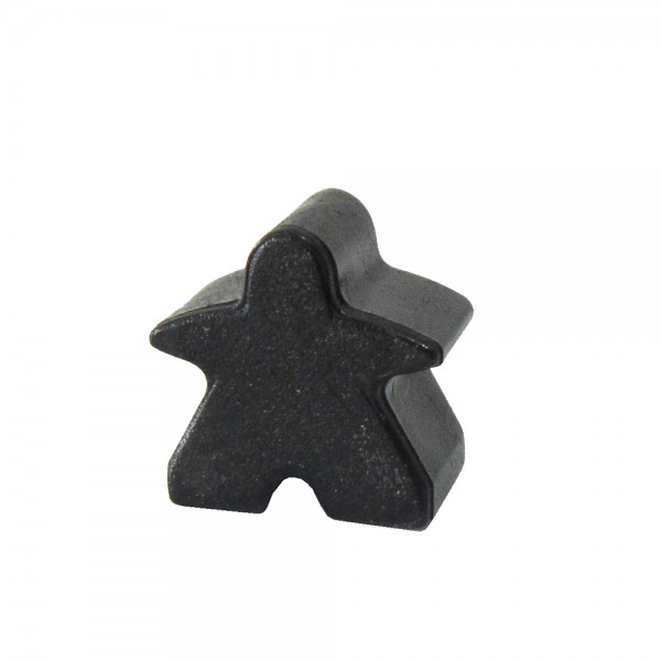 MEEPLE HOMENZINHO PLÁSTICO FECHADO PRETO - 15x15x9 mm