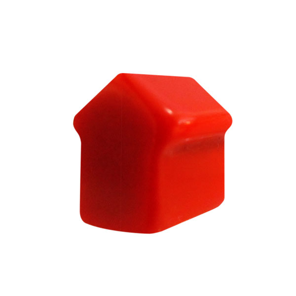 MEEPLE CASA RESINA - VERMELHO - 15x10x15 mm