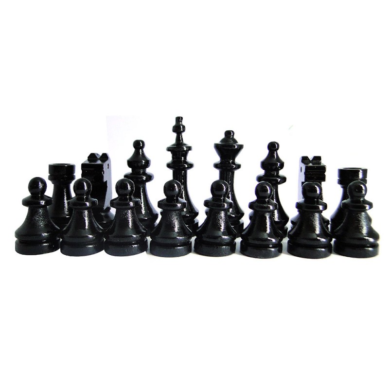 Conjunto de xadrez - Peças de xadrez de madeira maciça com