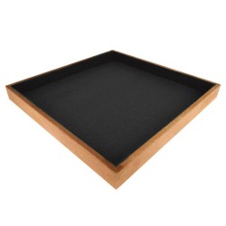PISTA DE DADOS - QUADRADA E LISA PRETA -  25x25x2,8 cm