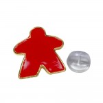 MEEPLE PIN VERMELHO - 2X2X3 MM