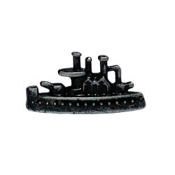 NAVIO DE METAL - PRATA 25X18X4 mm