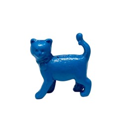 GATO DE METAL - AZUL  15X15X5 mm