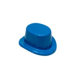 CARTOLA DE METAL AZUL - 19X19X6