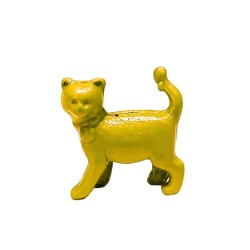 GATO DE METAL -  AMARELO 15X15X5 mm