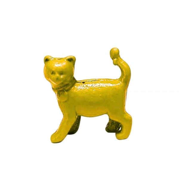 GATO DE METAL -  AMARELO 15X15X5 mm