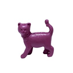 GATO DE METAL -  ROXO 15X15X5 mm