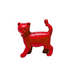GATO DE METAL -  VERMELHO 15X15X5 mm