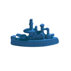 NAVIO DE METAL - ROXO 25X18X4 mm