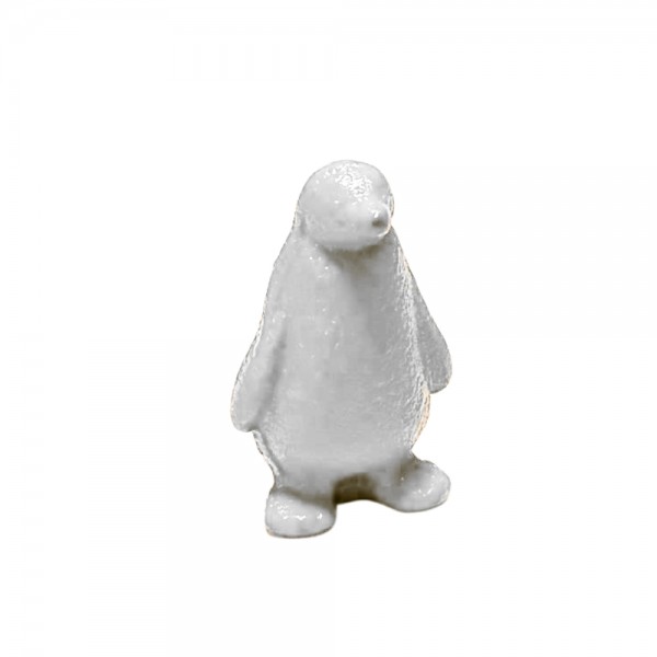 PINGUIM DE METAL - BRANCO 20X15X8 mm