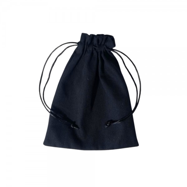 SACO DE BRIM PRETO - 17x11,5 CM