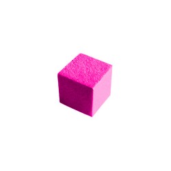 CUBO LISO MADEIRA PINK - 9x9x9 mm