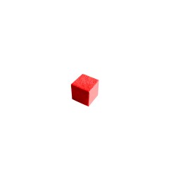 CUBO LISO MADEIRA VERMELHA - 5x5x5 mm