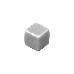 CUBO LISO RESINA CINZA - 10x10x10 mm