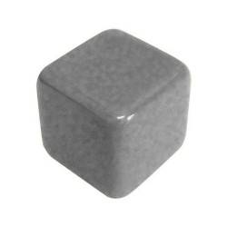 CUBO LISO RESINA CINZA - 20x20x20 mm