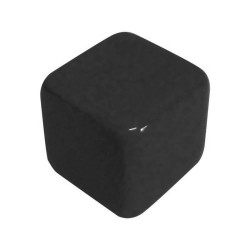 CUBO LISO RESINA PRETO - 20x20x20 mm