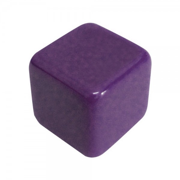 CUBO LISO RESINA ROXO - 20x20x20 mm
