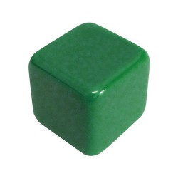 CUBO LISO RESINA VERDE - 20x20x20 mm