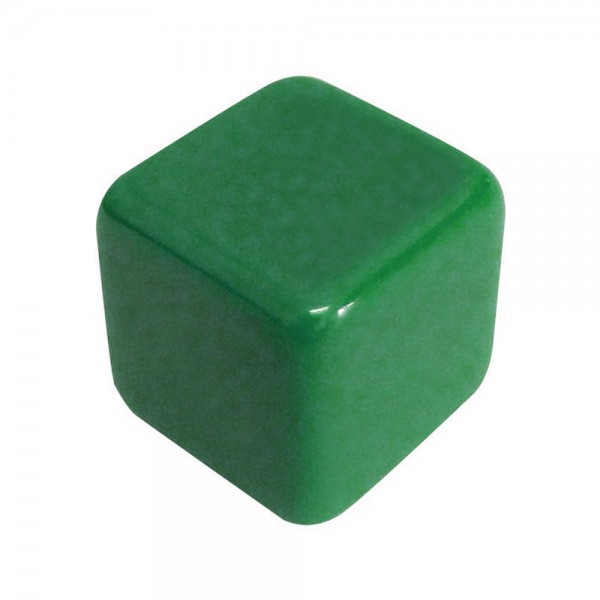 CUBO LISO RESINA VERDE - 20x20x20 mm