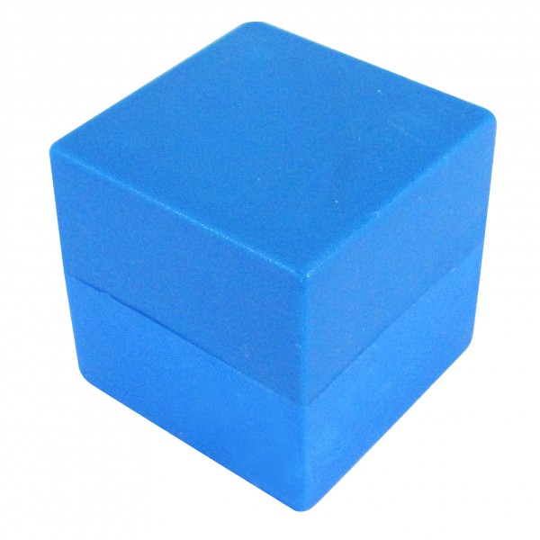 CUBO LISO PLÁSTICO OCO AZUL - 35x35x35 mm