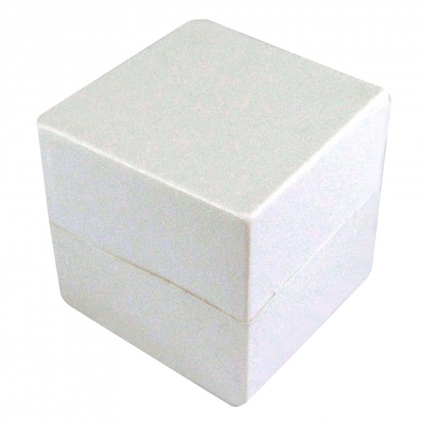 CUBO LISO PLÁSTICO OCO BRANCO - 35x35x35 mm