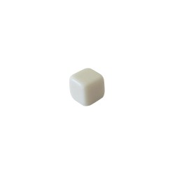 CUBO LISO RESINA BRANCO - 6x6x6 mm