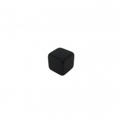 CUBO LISO RESINA PRETO - 6x6x6 mm
