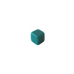 CUBO LISO RESINA VERDE - 6x6x6 mm