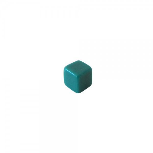 CUBO LISO RESINA VERDE - 6x6x6 mm