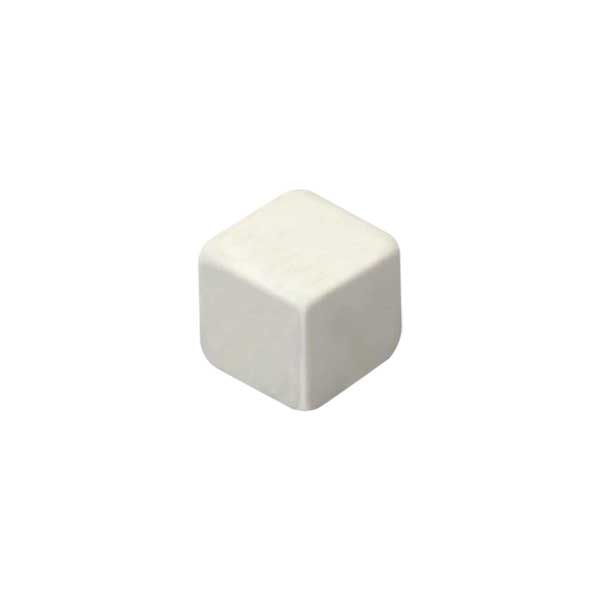 CUBO LISO RESINA BRANCO - 10x10x10 mm