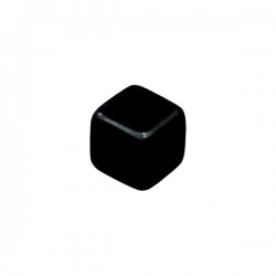 CUBO LISO RESINA PRETO - 10x10x10 mm
