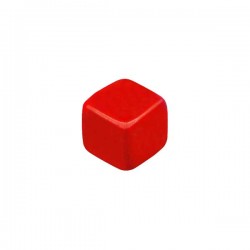 CUBO LISO RESINA VERMELHO - 10x10x10 mm